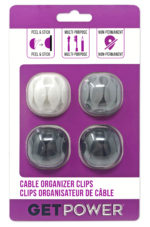 GetPower® Cable Organizer Clips – Pack of 4